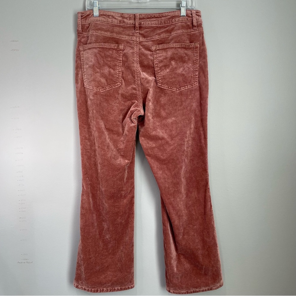 Pilcro Anthropologie Boot Cut Corduroy Pants Size 30 Rusty Rose Wine Trending! - Picture 2 of 16